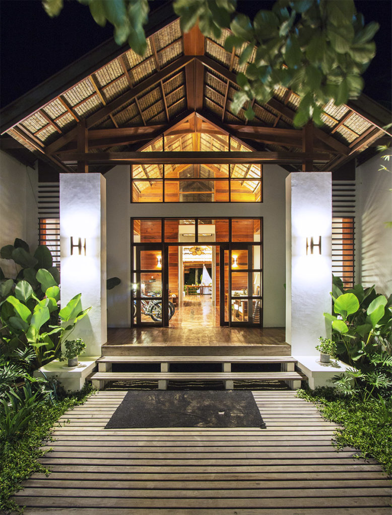 Main entrance of a resort in Siargao